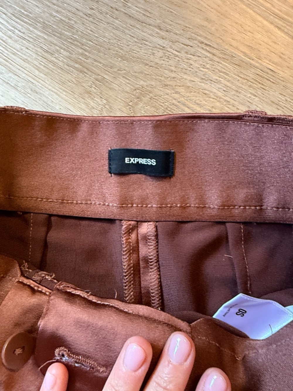 Express Men's Cargo Pants in Rust Brown - Picture 2 of 5